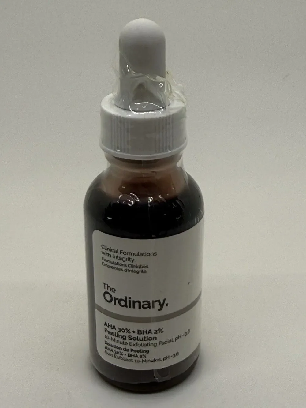 The Ordinary Peeling Solution AHA 30% BHA 2% 10 Minute Exfoliating Skin Care 1oz